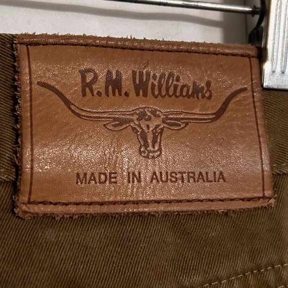 R.M. Williams Men's Cotton Jeans Australia - Walnut W-32, Inseam - 32 - SALE - Picture 7 of 10